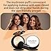 Hush Foundation for Older Women,Warm，Perfect for Light Medium Complexions,Mushroom Head Air Cushion CC Cream,BB Cream Foundation Soft and Hydrating Lightweight Lasting Full Coverage