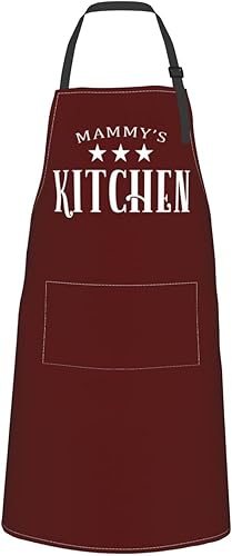 Miniatura 30 de Delantal unisex con babero ajustable personalizado para hombres y mujeres, delantales de cocina personalizados para fotos, 33 x 28 pulgadas Delantal