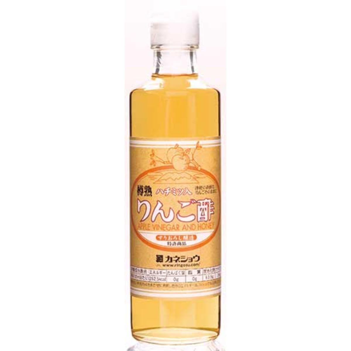 カネショウ株式会社 ハチミツ入りんご酢 500ml アップル