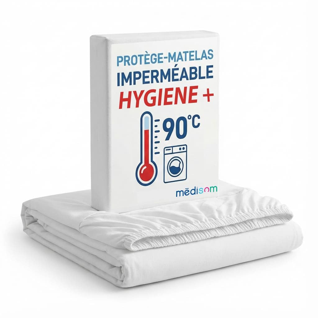 Sweetnight - Protège-​Matelas 140x190 cm 100% Imperméable - Forme Drap Housse - Protection Totale - Respirant et Silencieux - Lavable à 90°C - Certification Oeko-​Tex