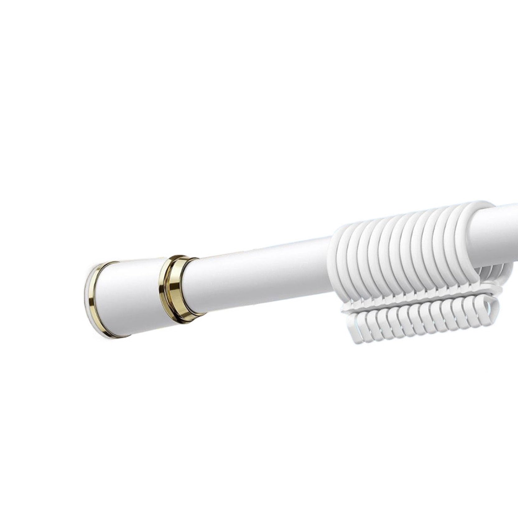 GLDYTVF Adjustable Tension Rod for Curtains & Showers No Drilling Required Versatile for Kitchen Bathroom Outdoor Use – Easy Installation &Design