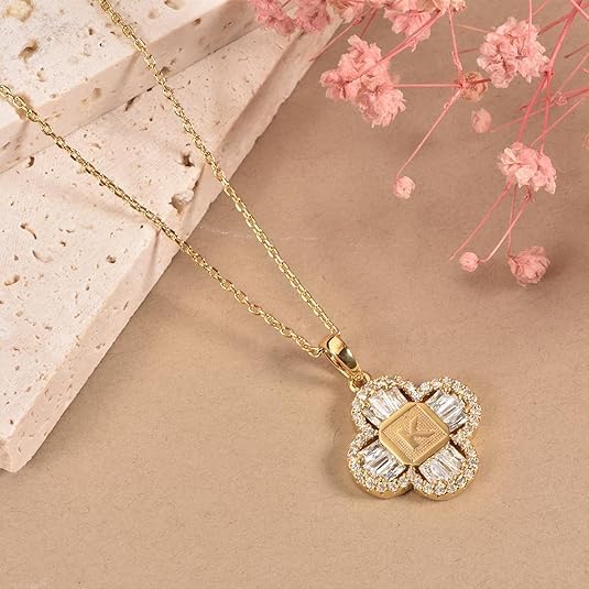 14K Gold Plated 5A Cubic Zirconia Initial Necklace for Women – Dainty Personalized A-Z Letter Pendant, Adjustable 18"+2" Chain, Gold Initial Jewelry Gift - Image 6