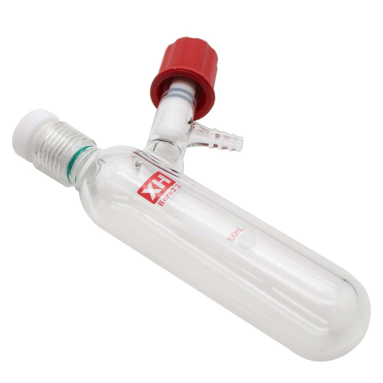 Toplionace 10-100mL di Alto Vuoto Valvola di Stoccaggio di Solvente Bottiglia Schlenk Bottiglia Tubo di Reazione di Pressione Bottiglia Resistenza Alla Corrosione Organica (10 mL, 8MM)