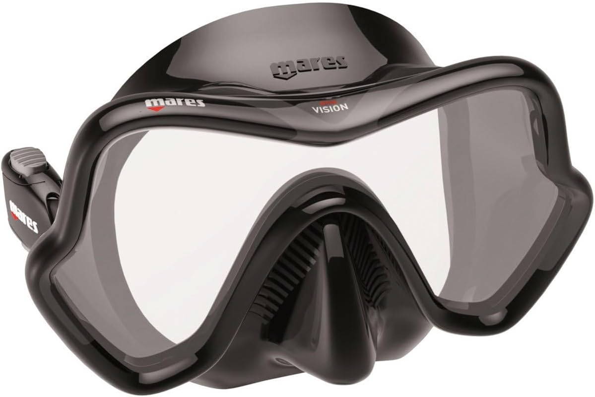 Mares Mask ONE VISION Mares One Vision Scuba Diving Snorkel Mask - Black Antracit, One Size