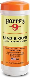 Hoppe's LBG40 Lead-B-Gone Skin Cleansing Wipes Package of 40