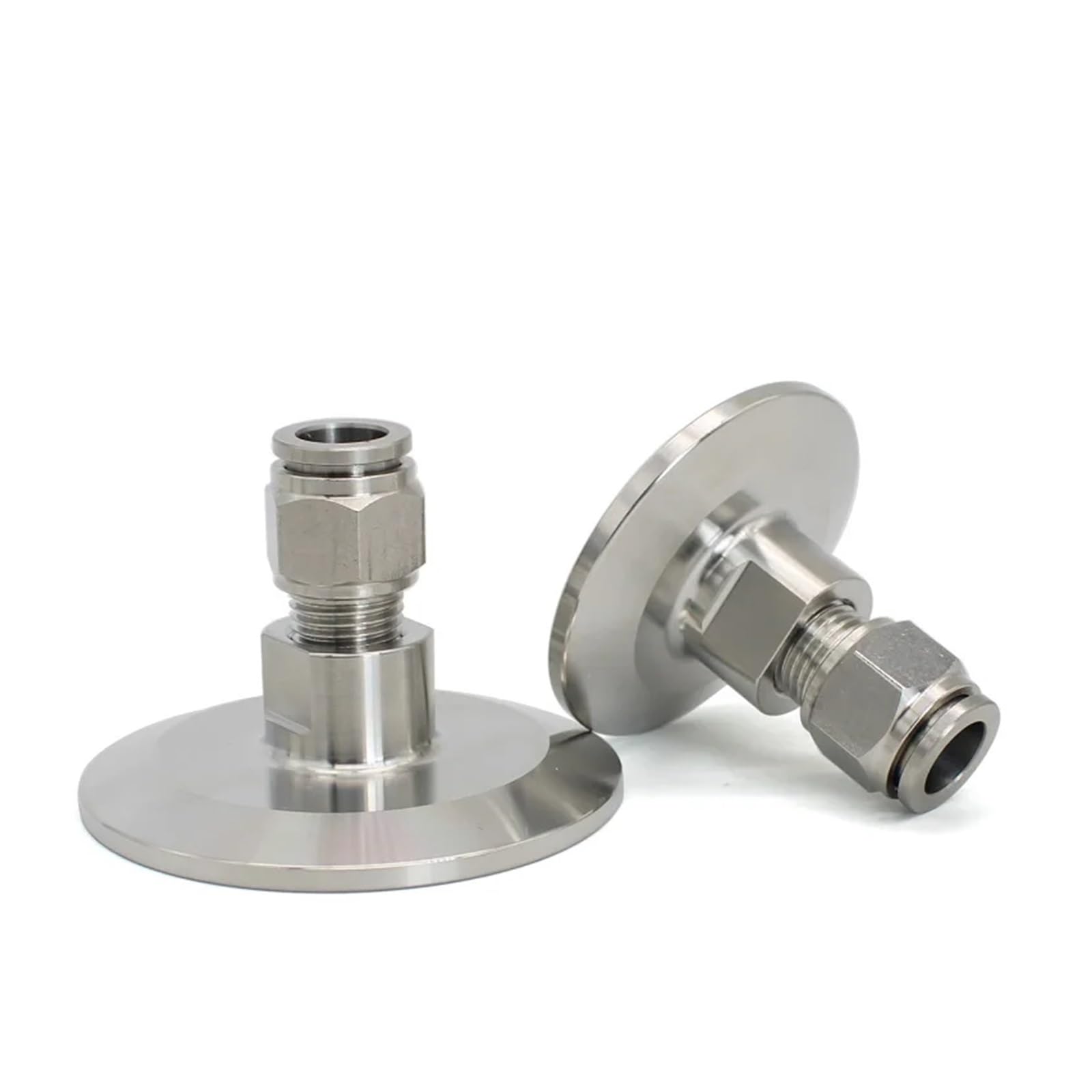 AARTERZZA 1pc SS304 Stainless Steel Quick-Fit Trachea Quick-Insertion Hose Clamp Joint TC50.5 Connection PC14MM