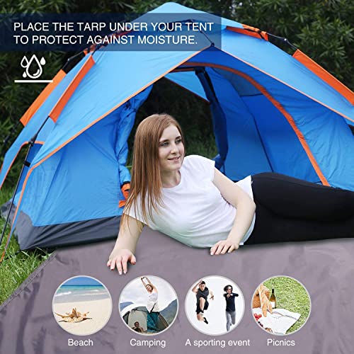 Redcamp Waterproof Camping Tent Tarp - 55"X83", 4 In 1 Multifunctional Tent Footprint For Camping, Hiking And Survival Gear, Lightweight And Compact #TOP2