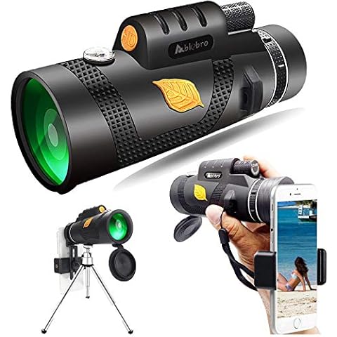Monocular Telescope,High Power 12X50 Handheld Prism Scope with Smartphone Holder for Adults BAK4 FMC Waterproof for Hiking Hunting Camping Travelling Wildlife Secenery Bird Watching Gifts Cover