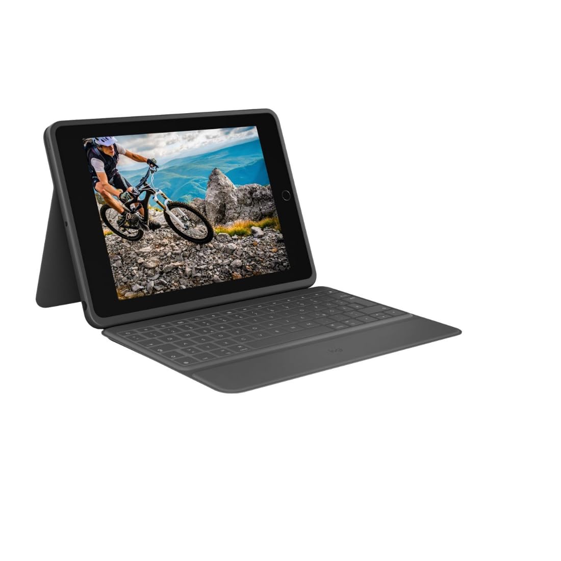Funda Con Teclado | Logitech Rugged Folio Para IPad (10ª Generación Y A16), Resistente A Caídas/agua, 4 Modos De Uso, Smart Connector, Gris