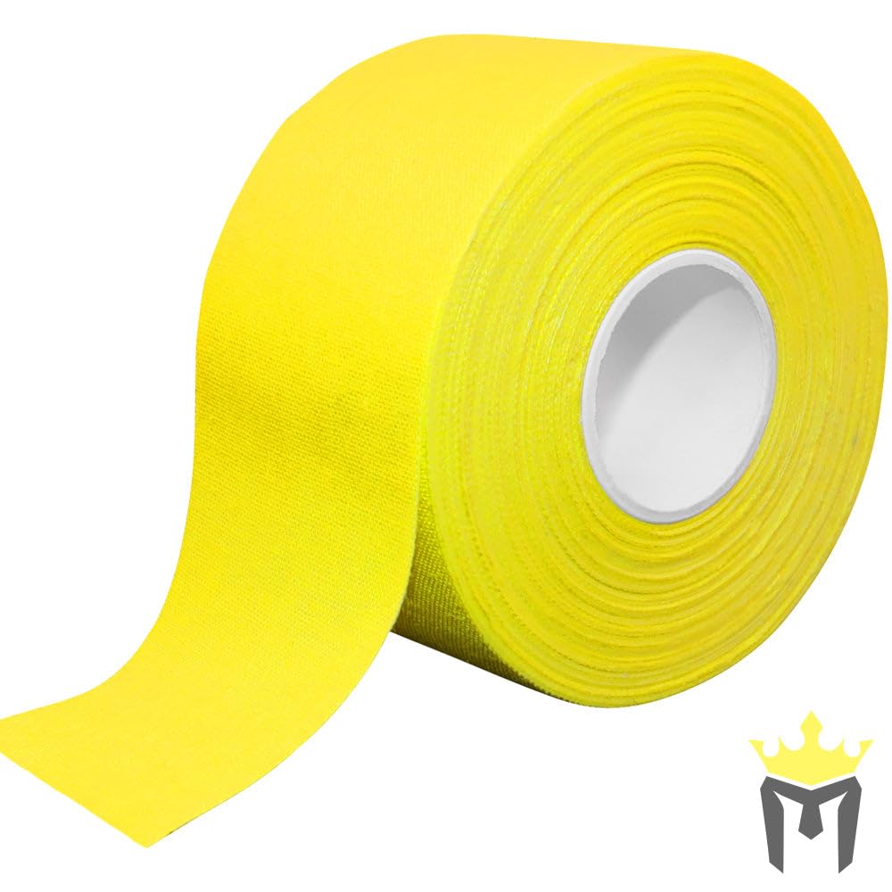 Meister 15Yd x 1.5" Premium Athletic Trainer's Tape for Sports and Medical (50% Longer) - Yellow - 1 Roll