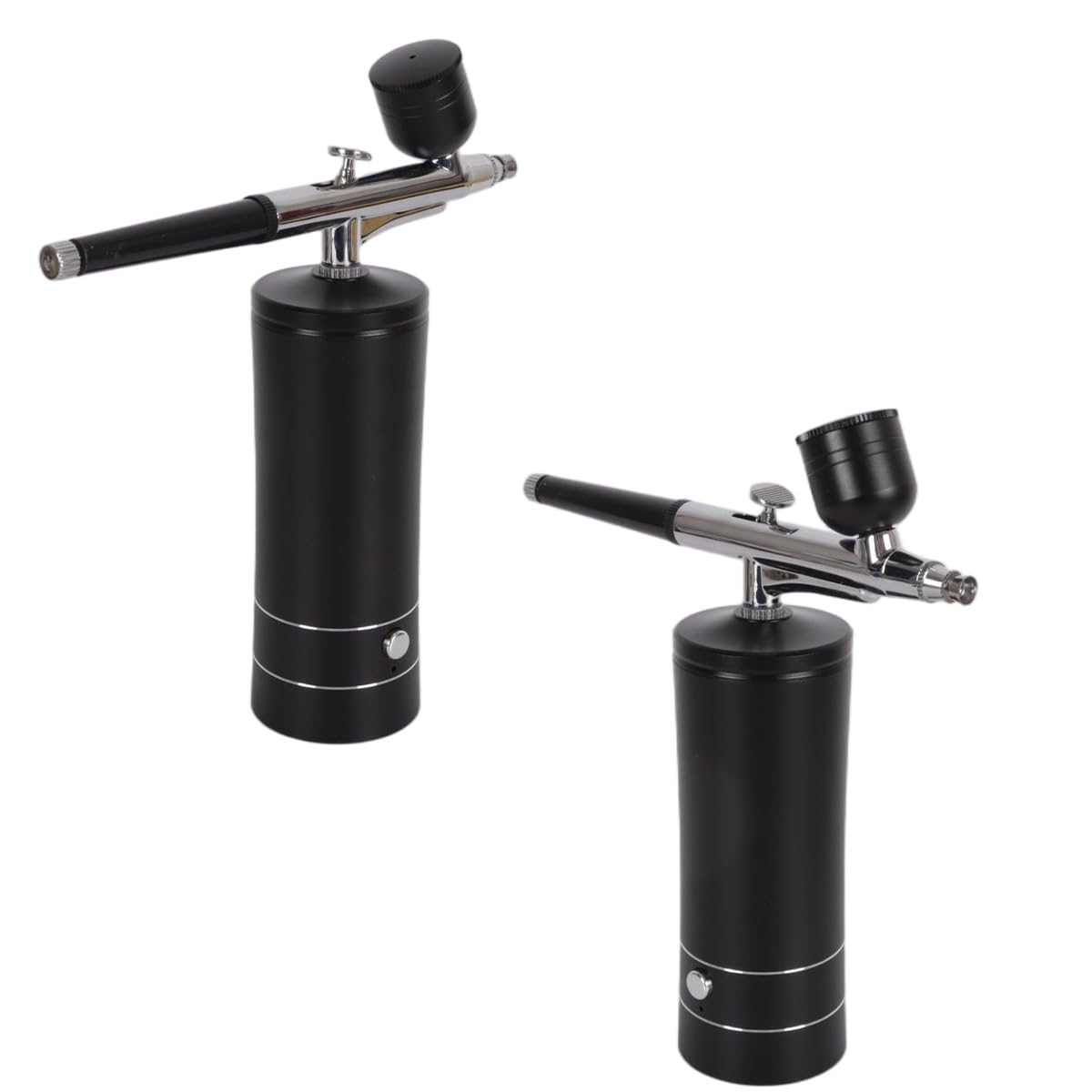 Alide Kit de aerógrafo con compresor, recargable, inalámbrico, antiobstrucción, de alta presión, con boquilla de 0,3 mm y cepillo de limpieza para manicura.