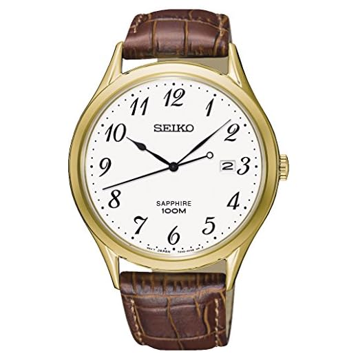Seiko Reloj Analógico para Hombre de Cuarzo con Correa en Cuero SGEH78P1