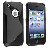  youcase - Apple iPhone 3G / 3GS S-Line Gel Case Cover Schutz Hülle Gel Silikon TPU Schwarz