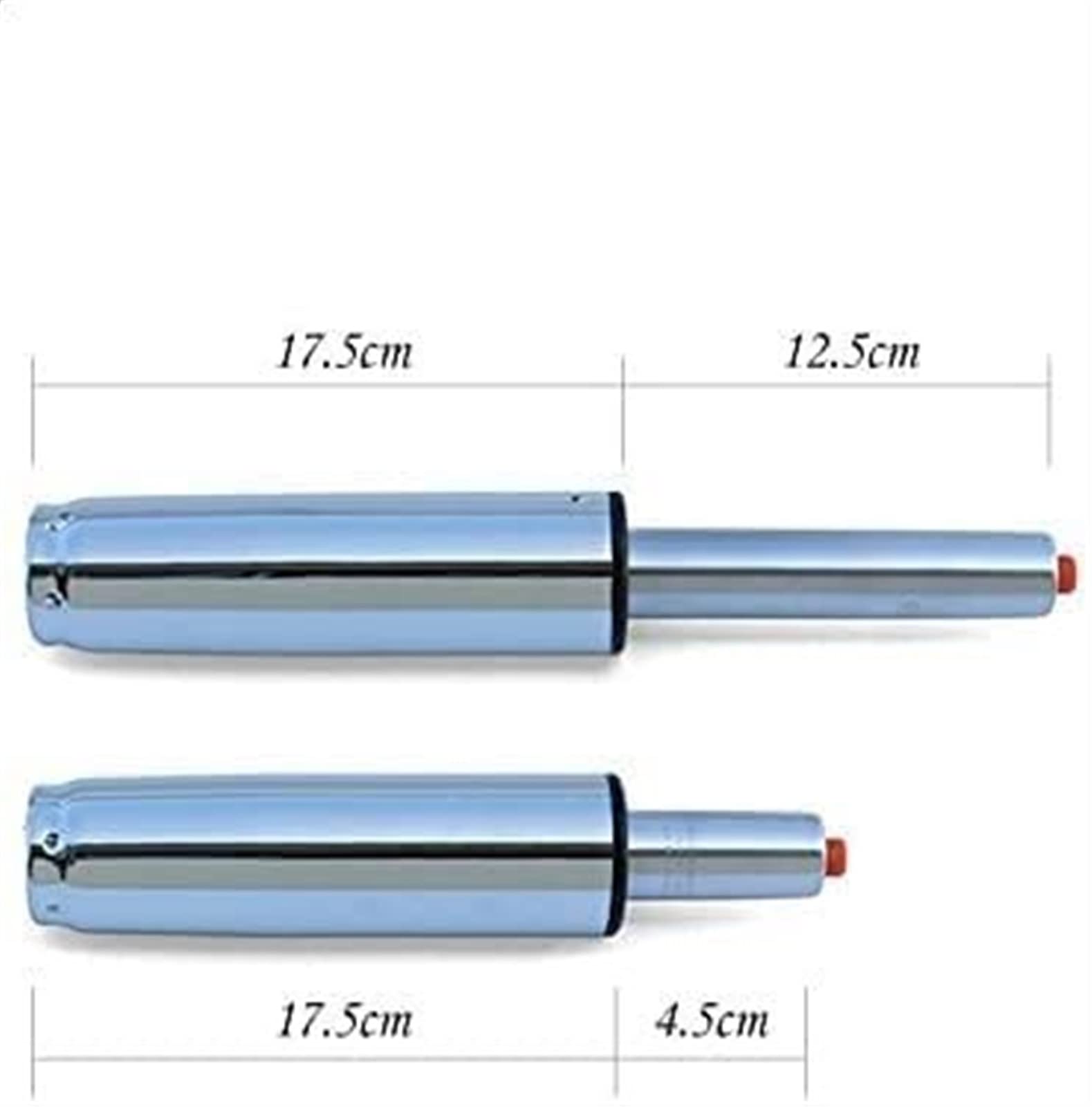 Resorte de gas Resorte neumático del pistón de la silla de la oficina del pistón del impacto neumático hidráulico del cilindro de la elevación de gas Repuesto Cilindro Elevador de Gas(Silver 80)