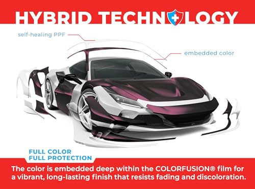 Image of ColorFusion PPF by VViViD, Matte Stealth Cosmic Purple Dry Apply PPF Vinyl Car Wrap Roll 20ft x 5ft