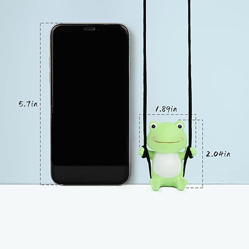 Miniatura 4 de YGMONER Linda Rana Oscilante Accesorios Colgantes para Espejo Retrovisor de Coche Decoración Divertida del Interior del Coche Regalos para Mujeres