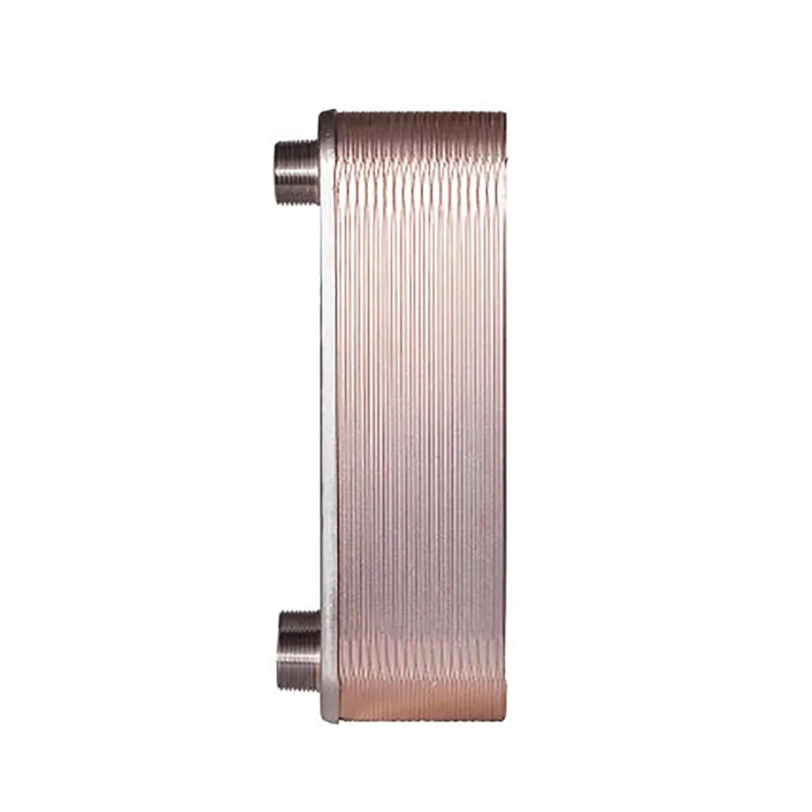 24 Platten Wärmetauscher Bierwürzekühler Kühler SUS 304 Edelstahl For Selbst Gebrautes Bier Mühelose Reinigung(Opposite side)