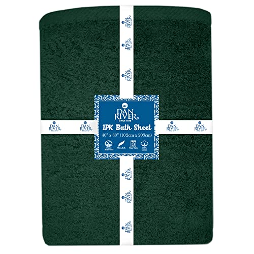 Dan River 100% Cotton Luxury Oversized Bath Towel 40”X80” Clearance Pack Of 1 – 600 Gsm Highly Absorbent & Quick Dry Extra-Large Bath Sheet For Bathroom, Hotel, Spa, Beach, Pool, Gym In Huntergreen #TOP1