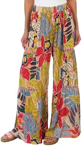 Angie Women's Angie Women's Button Front Wide Leg Pant
