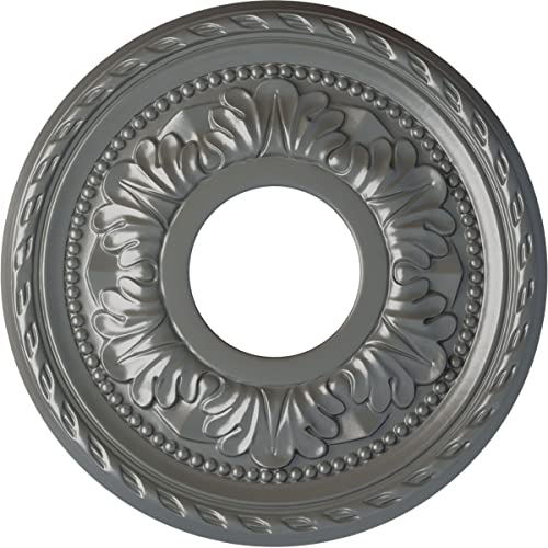 Image of Ekena Millwork CM11PMSLS Ceiling Medallion, Silver