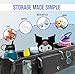 Double Stroller Organizer for Bob Duallie and Baby Jogger City Mini GT2 - Double Parent Stroller Caddy Organizer with Insulated Cup Holder and Cooler Bag, Double Baby Stroller Accessories