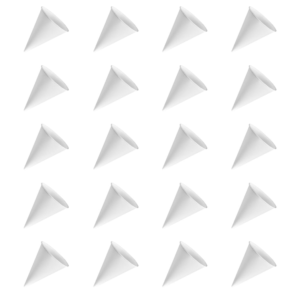 Artibetter 250 Bicchieri Conici Monouso in Carta Bianca da 3,7 Oz Pratici e Igienici per Bevande Calde e Fredde per Uffici e Ricevimenti Domestici
