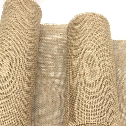 Toile de Jute Marron 10m x 35cm pour Déco Table Rustique Mariage