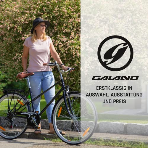 Galano Summer Singlespeed Fiets 155-175 cm retro damesfiets dieptebeginner 28 inch Fixie Bike Hollandfiets zonder… - Afbeelding 8