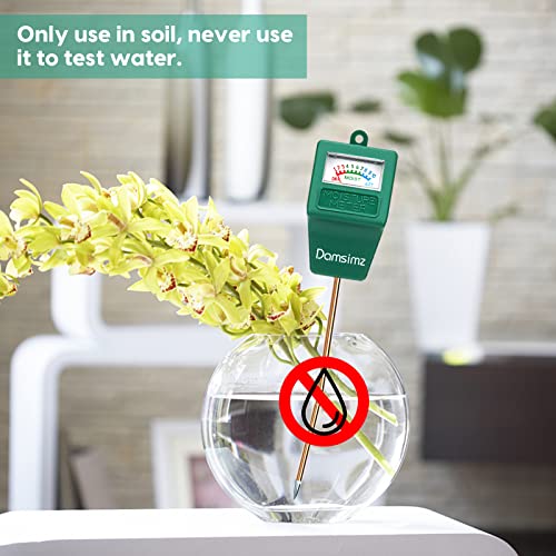 Damsimz Soil Moisture Meter, Plant Moisture Meter, Plant Water Meter Hydrometer For Plants Care, Gardening, Farming, Indoor & Outdoor Plants (No Battery Needed) Green #TOP4