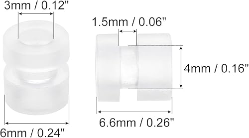 Miniatura 2 de MECCANIXITY Bolas de goma antivibración RC para control remoto F4 F7 controlador de vuelo M3x6.0.236 in bolas de absorción de impactos