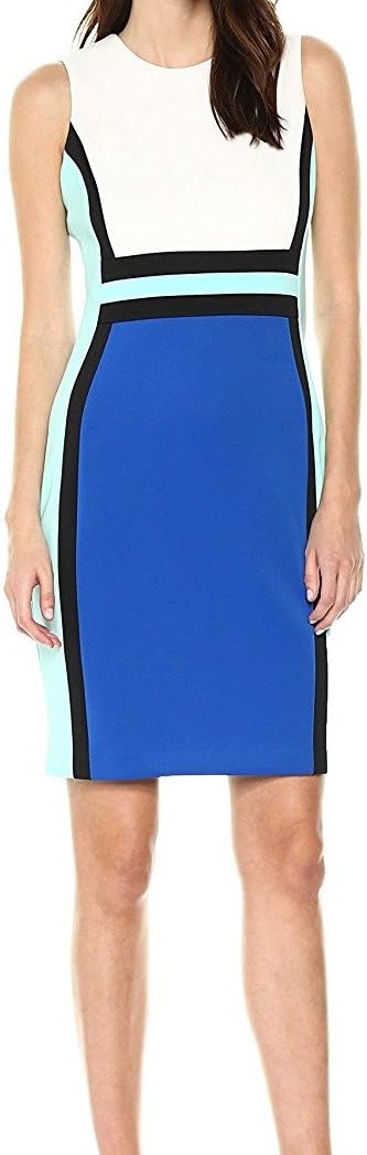 【タグ付未使用】カルバンクライン カラーブロック シースドレス ワンピース 12 Amazon.co.jp: Calvin Klein女性用袖なしカラーブロックシースドレス
