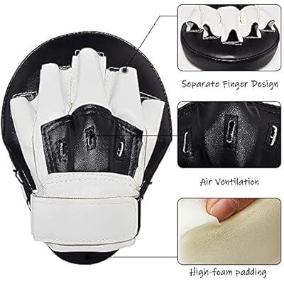 Curved Boxing MMA Punching Mitts Boxing Pads PU Le... – Grandado
