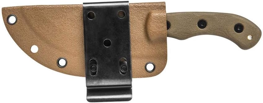 Promo 40% OFF Tops Knives Tom Brown Tracker #4 3.5in Drop Point Fixed Blade Knife - TBT04-TAN