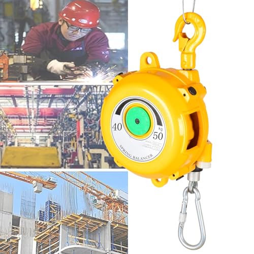 Spring Balancer, Retractable Spring Balancer Tool Holder Hanging Equipment, 1.5m Length Tool Balancer, for Assembly Line, Hanging, Moving Tools (Size : 40-50kg)