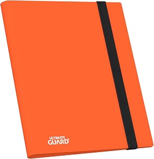 Ultimate Guard Flexxfolio | Trading Card Binder with 9 Side-Loading Pockets per Page | Up to 360 Cards | Orange, Sturdy Card Collection Album designed for Double-Sleeved TCG Cards