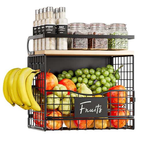 Clothink Magneitc Shelf for Fridge,Fruit Vegetable Potato & Onion Organizers