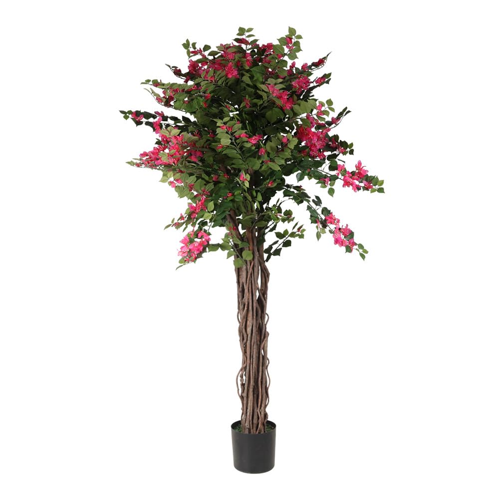 Árbol BUGANVILLA Artificial 180cm - Ref 631342 - Realista - Planta Floral Decorativa - Árbol Falso con Flores de Aspecto Natural - Ideal para Hogar y Oficina - Sin Mantenimiento