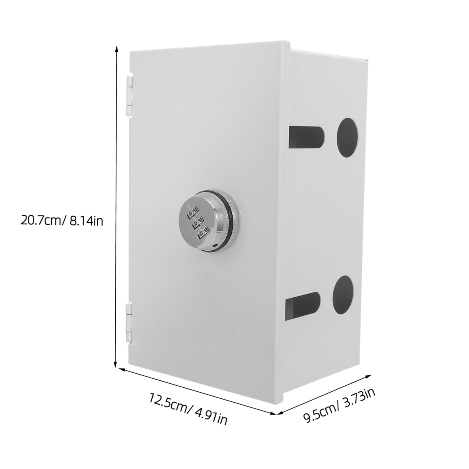 INOOMP Caja Protectora para Enchufes Exteriores de Acero Inoxidable Cerradura, Resistente y Segura para Espacios Públicos y Uso en Exteriores