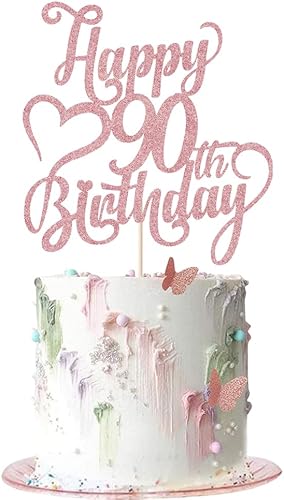 Miniatura 153 de Decoración para tarta de cumpleaños número 15 con purpurina dorada – 15 aniversario/cumpleaños – Hello 15, Cheers to 15 años, 15 & Fabulous Cake