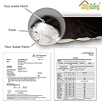 Easy-Going Reversible Oversized Couch Cover for 3 Cushion Couch Sofa Cover for Dogs Water Resistant Furniture Protector Cover with Foam Sticks for Pet (Oversized Sofa, Beige/Beige) - Image 5