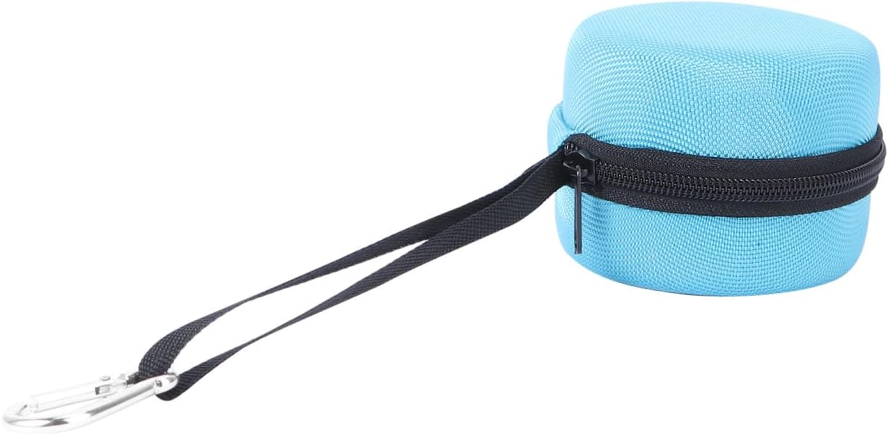 Happyyami Speaker Bag Outdoor Accessory Case for Echo Mesh Interlayer Design Detachable Carabiner Blue Random Color