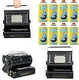 2 In 1 Portable Gas Heater & Stove 1.3kW Butane Gas Heater Compact Lightweight Ceramic Burner Auto Ignition for Outdoor Indoor Home Office Camping Fishing Caravan Picnic and Party (Heater + 8 Cans)