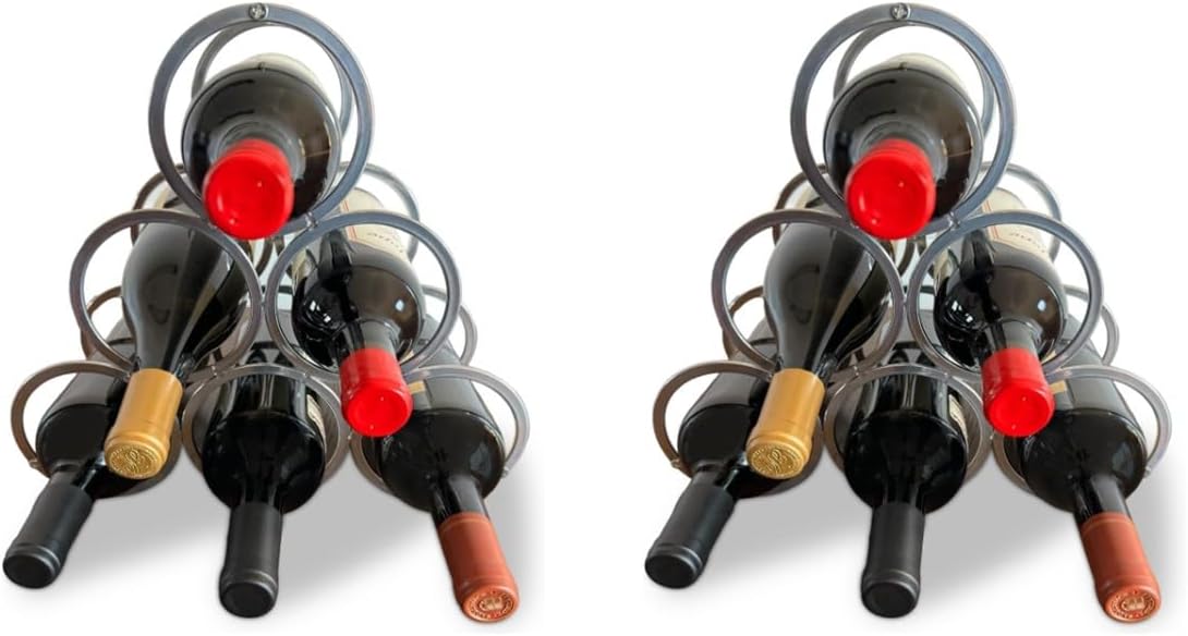 Soporte para Botellas Lily's Home, 12 Botellas, Acero, De Mesa