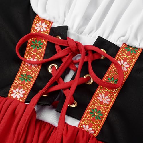 Vestido Dirndl Bávaro para Niñas 6-8 Años miniatura 4
