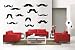 Newclew 12 Pack Mustache Set removable Vinyl Wall Decal Home Décor Large