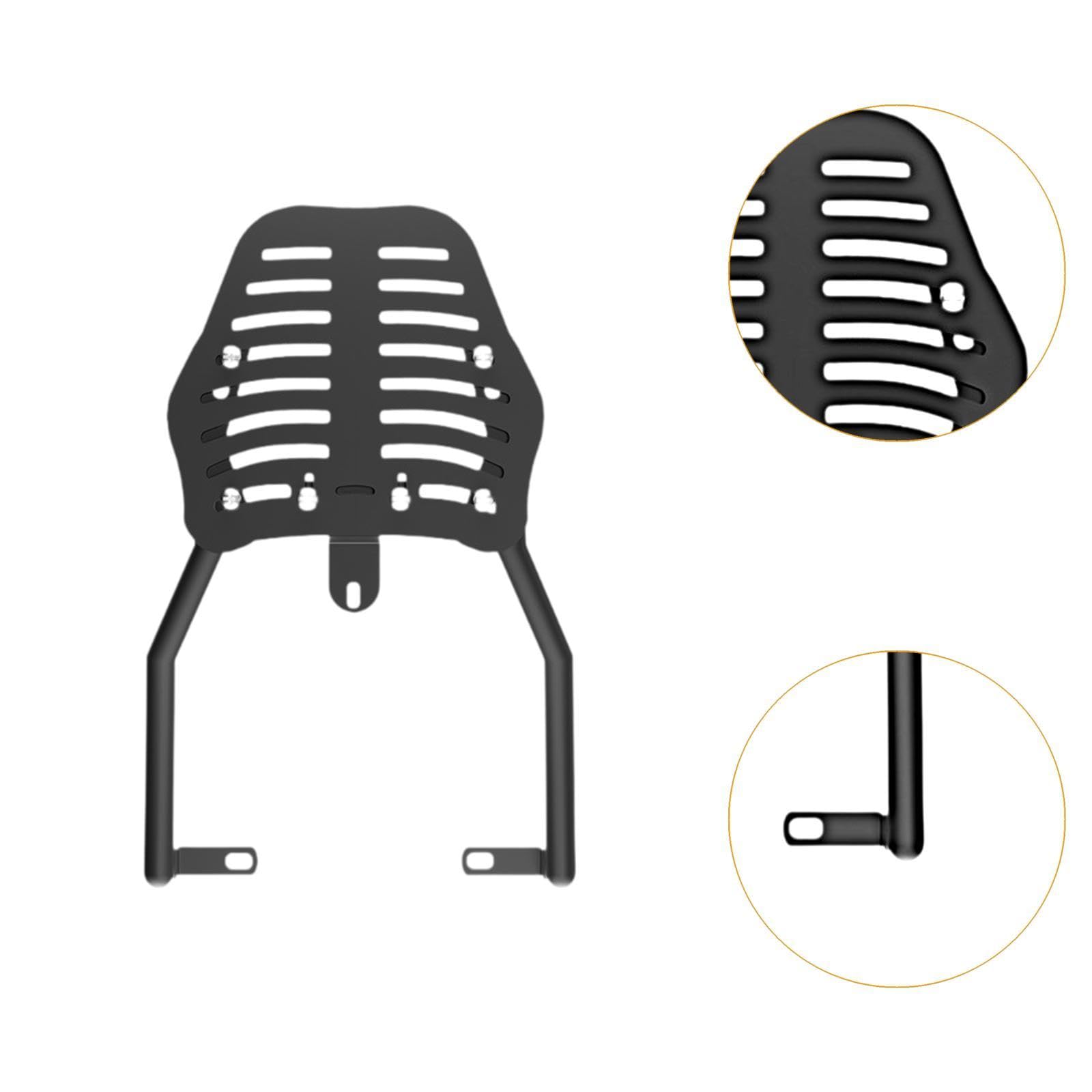 Portaequipajes Trasero Genérico para Motocicleta, Trasero para Motocicleta, Portaequipajes Trasero para Motocicleta, Portaequipajes de Carga para Asiento Trasero, Aleación Ajustable