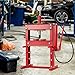 GarveeTech 10 T Hydraulic Press, Heavy Duty H Frame Garage Hydraulic Shop Press with 2 Press Plates, Adjustable Work Table Height, Red