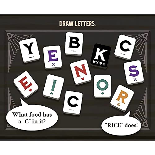 Illiterati Juego Cooperativo de Cartas 1 a 5 Jugadores miniatura 3