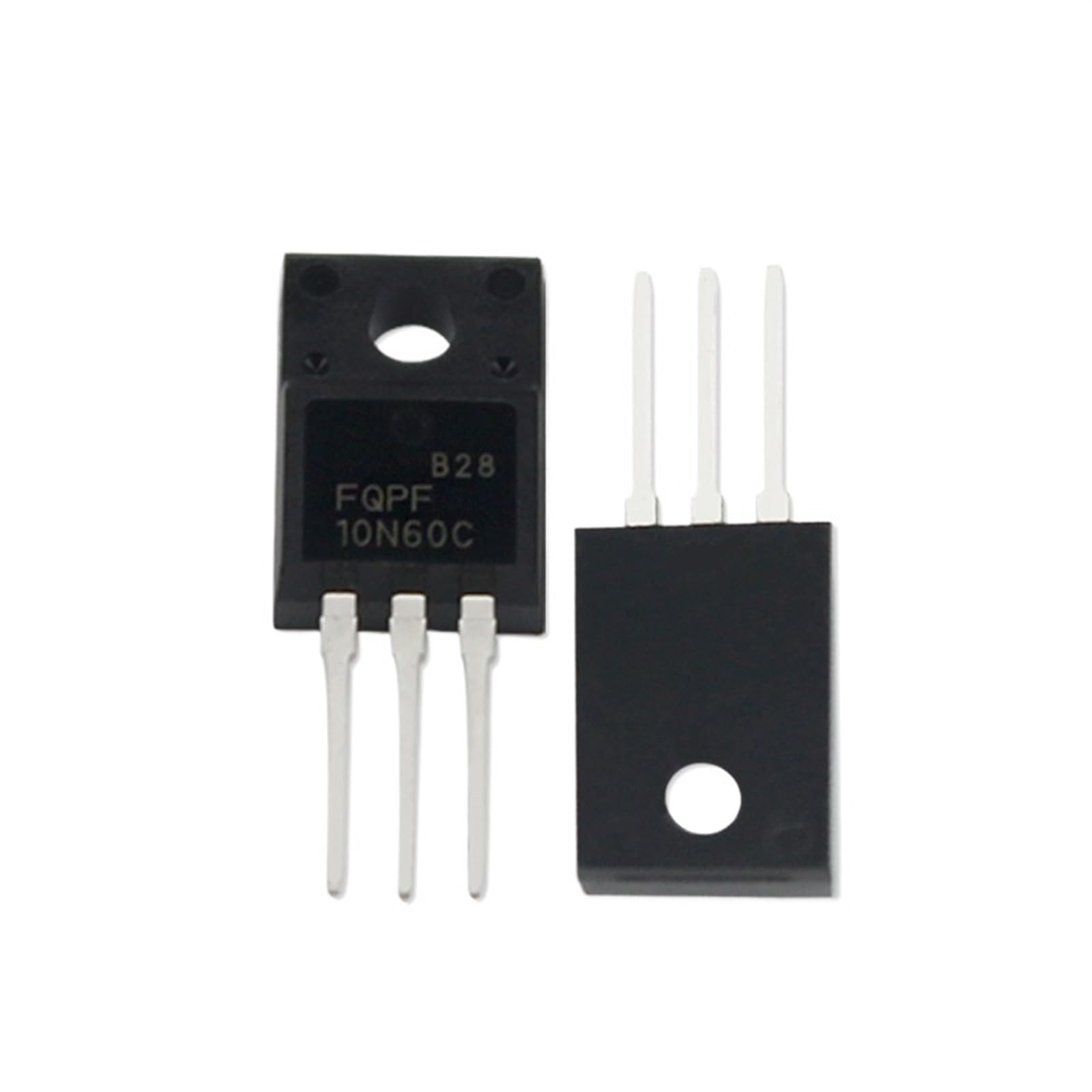 DEHIWI 5/10 Stück TO-220F Transistor-Set 5N60 8N60 10N60 12N60 20N60 600V Mosfet-Transistoren (Farbe: 5 Stück FQPF12N60C)