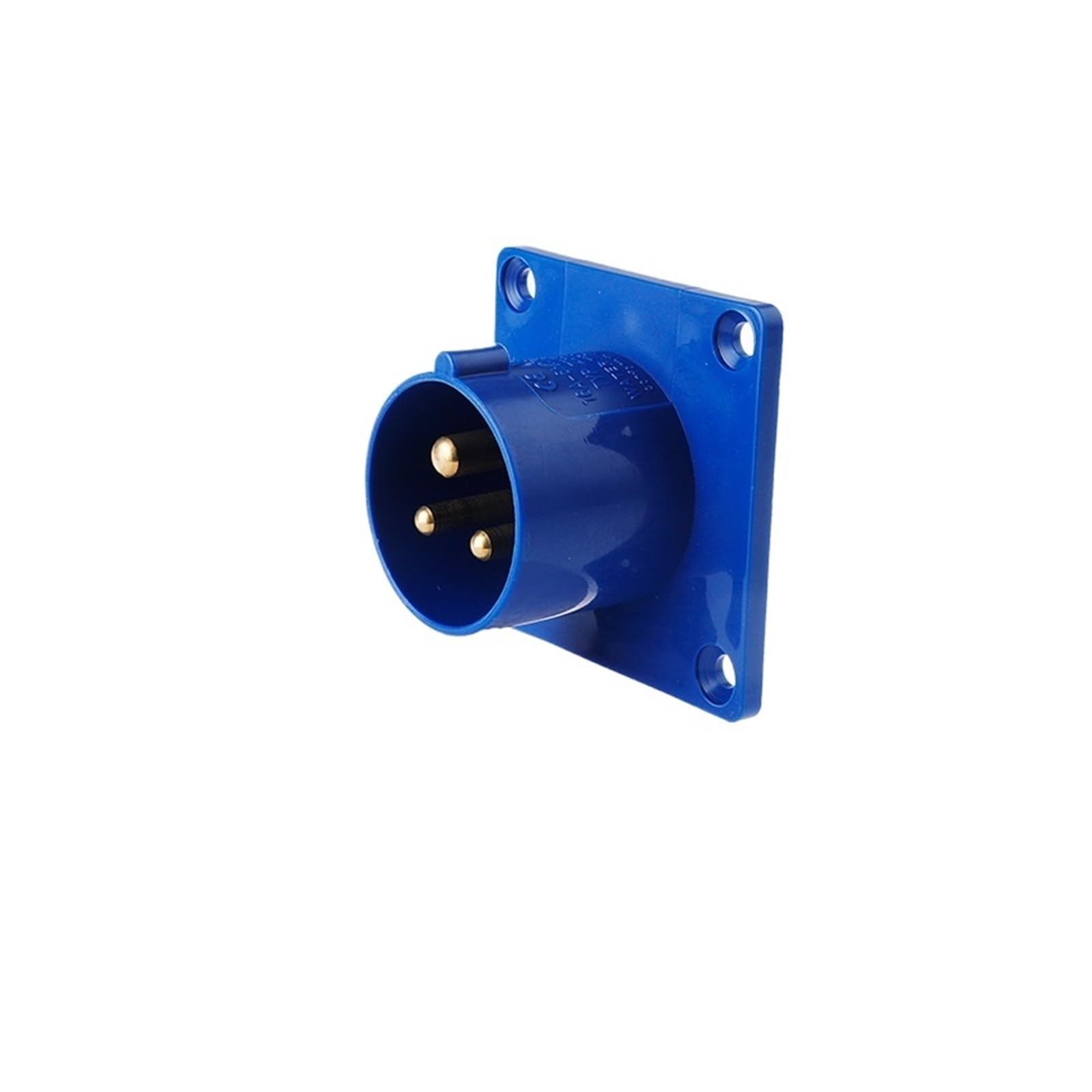 Connecteur mâle et femelle encastrable 3 broches 16A pour installations industrielles étanches